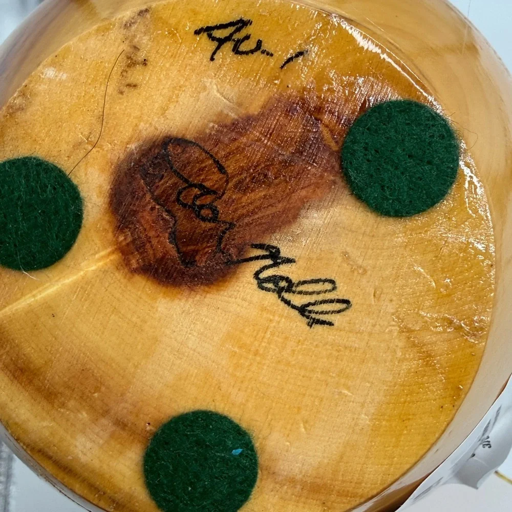 Original Aspen studios Colorado wood vase, hand crafted natural  bark inclusions